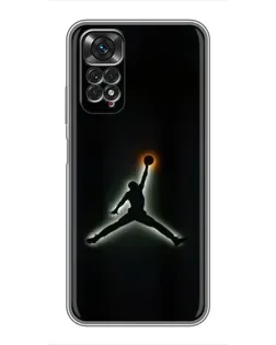Чехол для Xiaomi Redmi Note 11 / 11s с картинкой «Jordan Gradient Logo»