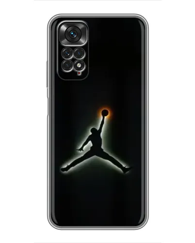 Чехол для Xiaomi Redmi Note 11 / 11s с картинкой «Jordan Gradient Logo»