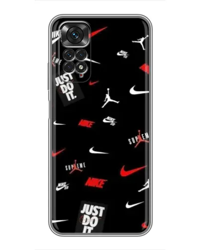 Чехол для Xiaomi Redmi Note 11 / 11s с картинкой «Nike Mix Pattern»