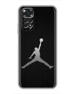 Чехол для Xiaomi Redmi Note 11 / 11s с картинкой «Jordan Dark Carbon»