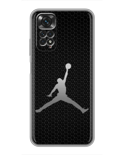 Чехол для Xiaomi Redmi Note 11 / 11s с картинкой «Jordan Dark Carbon»
