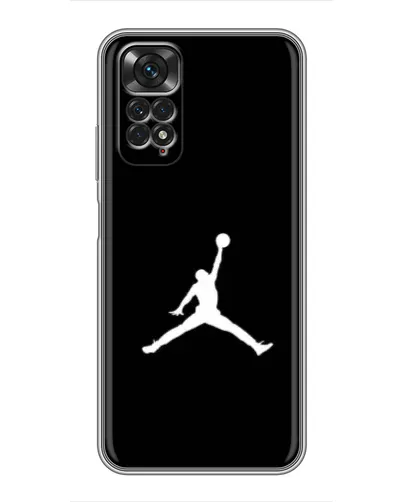 Чехол для Xiaomi Redmi Note 11 / 11s с картинкой «Jordan Silhouette»