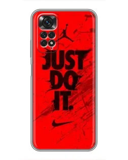 Чехол для Xiaomi Redmi Note 11 / 11s с картинкой «Nike Just Do It»