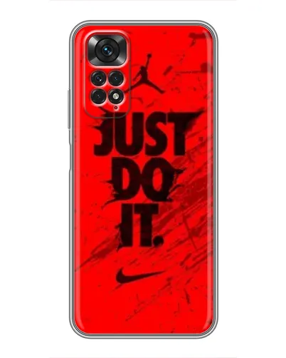 Чехол для Xiaomi Redmi Note 11 / 11s с картинкой «Nike Just Do It»