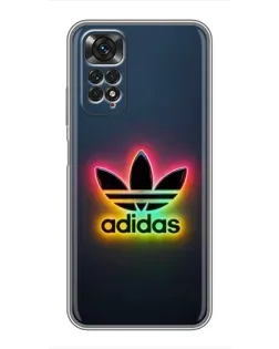 Чохол для Xiaomi Redmi Note 11 / 11s з картинкою «Неоновий Adidas»