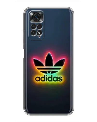 Чохол для Xiaomi Redmi Note 11 / 11s з картинкою «Неоновий Adidas»