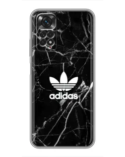 Чохол для Xiaomi Redmi Note 11 / 11s з картинкою «Білий мармур Adidas»