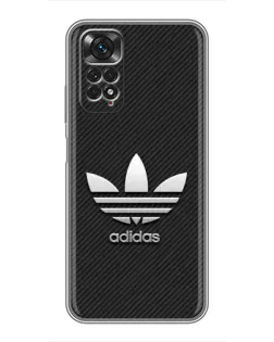 Чохол для Xiaomi Redmi Note 11 / 11s з картинкою «Adidas Карбонова текстура»