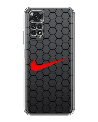 Чохол для Xiaomi Redmi Note 11 / 11s з картинкою «Nike — карбонова сітка» Чохол для Xiaomi Redmi Note 11 / 11s з картинкою «Nike — карбонова сітка»
