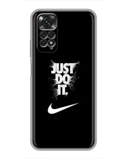 Чохол для Xiaomi Redmi Note 11 / 11s з картинкою «Текстовий принт Nike»