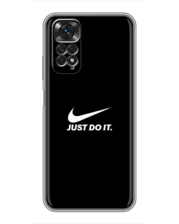 Чохол для Xiaomi Redmi Note 11 / 11s з картинкою «Мінімалізм від Nike»