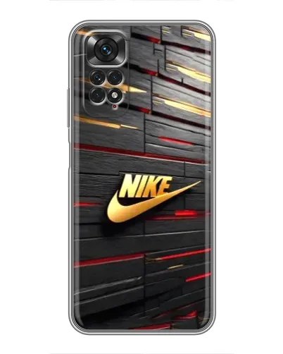 Чохол для Xiaomi Redmi Note 11 / 11s з картинкою «Золотий Nike на металі» Чохол для Xiaomi Redmi Note 11 / 11s з картинкою «Золотий Nike на металі»