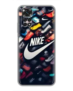 Чохол для Xiaomi Redmi Note 11 / 11s з картинкою «Колекція кросівок Nike»