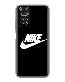 Чехол для Xiaomi Redmi Note 11 / 11s с картинкой «Мазки краски Nike»