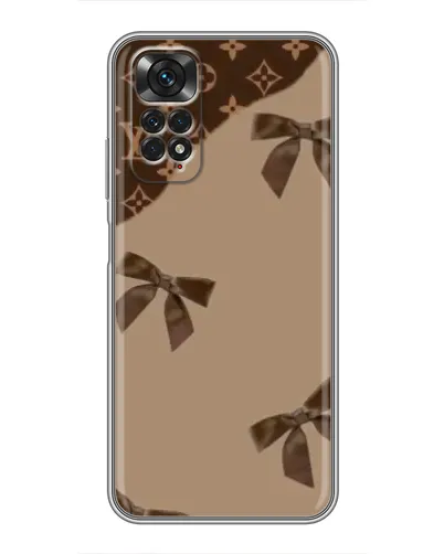 Чохол для Xiaomi Redmi Note 11 / 11s з картинкою «LV — кавовий атлас»