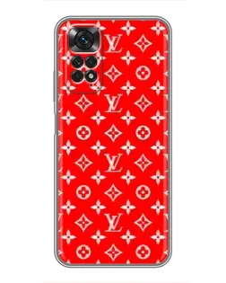 Чохол для Xiaomi Redmi Note 11 / 11s з картинкою «Яскравий паттерн LV»