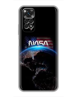 Чохол для Xiaomi Redmi Note 11 / 11s з картинкою «Земля з космосу NASA»