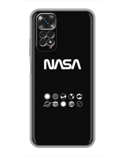 Чохол для Xiaomi Redmi Note 11 / 11s з картинкою «NASA — технічний принт»