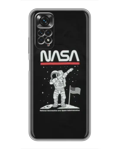 Чохол для Xiaomi Redmi Note 11 / 11s з картинкою «NASA — крокуємо по Місяцю» Чохол для Xiaomi Redmi Note 11 / 11s з картинкою «NASA — крокуємо по Місяцю»