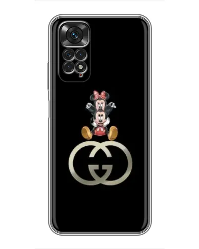 Чохол для Xiaomi Redmi Note 11 / 11s з картинкою «Мінні Маус на лого»