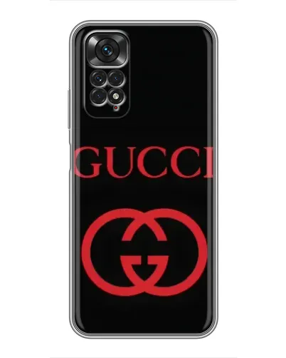 Чохол для Xiaomi Redmi Note 11 / 11s з картинкою «Gucci — червоний логотип»