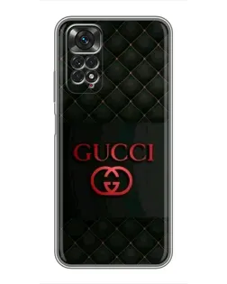 Чохол для Xiaomi Redmi Note 11 / 11s з картинкою «Gucci — стьобаний чорний»