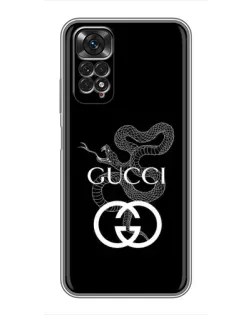 Чохол для Xiaomi Redmi Note 11 / 11s з картинкою «Gucci — срібна змія»