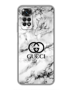Чохол для Xiaomi Redmi Note 11 / 11s з картинкою «Gucci — мармуровий шик»