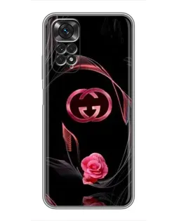 Чохол для Xiaomi Redmi Note 11 / 11s з картинкою «Gucci — неонова троянда»