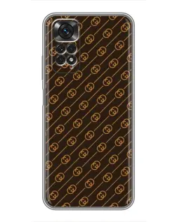 Чохол для Xiaomi Redmi Note 11 / 11s з картинкою «Gucci — золоті діагоналі»