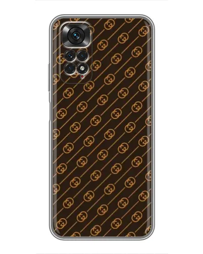 Чохол для Xiaomi Redmi Note 11 / 11s з картинкою «Gucci — золоті діагоналі»