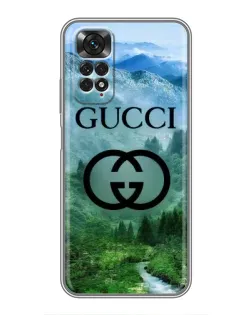 Чохол для Xiaomi Redmi Note 11 / 11s з картинкою «Gucci — гірський пейзаж»