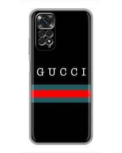 Чохол для Xiaomi Redmi Note 11 / 11s з картинкою «Gucci — червоний пояс»