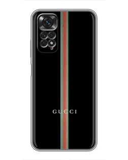 Чохол для Xiaomi Redmi Note 11 / 11s з картинкою «Gucci — строга лінія»