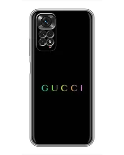 Чохол для Xiaomi Redmi Note 11 / 11s з картинкою «Gucci — неоновий мінімалізм»