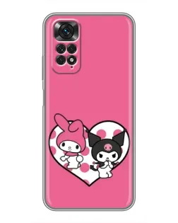 Чехол для Xiaomi Redmi Note 11 / 11s с картинкой «Kuromi и My Melody» Чехол для Xiaomi Redmi Note 11 / 11s с картинкой «Kuromi и My Melody»