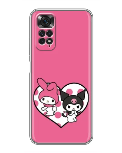 Чехол для Xiaomi Redmi Note 11 / 11s с картинкой «Kuromi и My Melody»