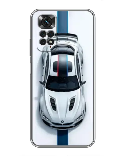 Чехол для Xiaomi Redmi Note 11 / 11s с картинкой «Вид сверху — BMW M»