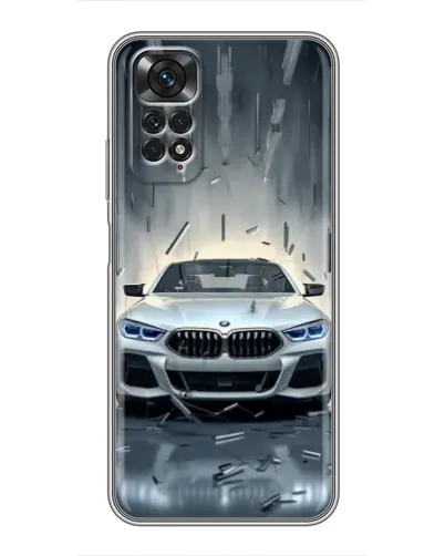 Чехол для Xiaomi Redmi Note 11 / 11s с картинкой «BMW в свете фар»