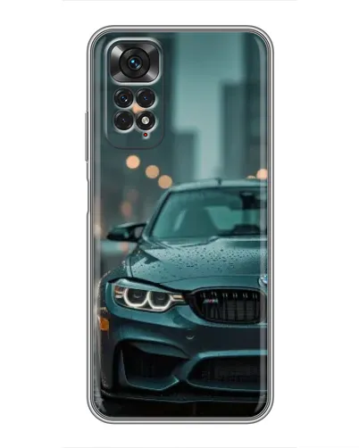 Чехол для Xiaomi Redmi Note 11 / 11s с картинкой «BMW в огнях города»