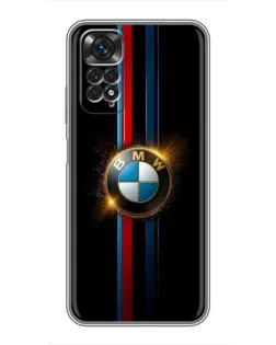 Чехол для Xiaomi Redmi Note 11 / 11s с картинкой «BMW M-Power неон»