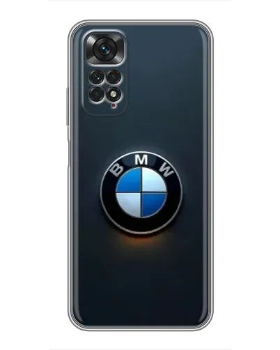 Чехол для Xiaomi Redmi Note 11 / 11s с картинкой «Логотип BMW — минимализм»