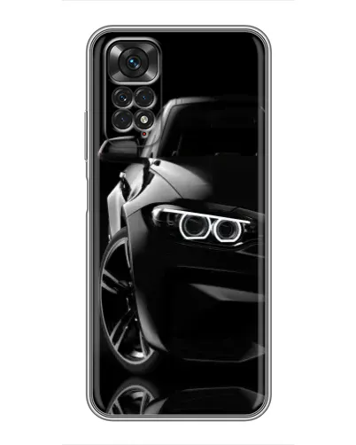 Чехол для Xiaomi Redmi Note 11 / 11s с картинкой «Черная BMW — профиль» Чехол для Xiaomi Redmi Note 11 / 11s с картинкой «Черная BMW — профиль»