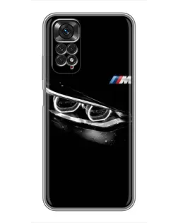 Чехол для Xiaomi Redmi Note 11 / 11s с картинкой «BMW — взгляд тигра»