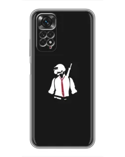 Чохол для Xiaomi Redmi Note 11 / 11s з картинкою «PUBG — силует воїна»