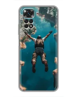 Чохол для Xiaomi Redmi Note 11 / 11s з картинкою «PUBG — вільне падіння»