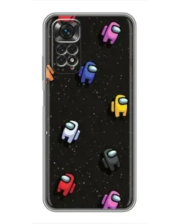 Чохол для Xiaomi Redmi Note 11 / 11s з картинкою «Космічний патерн Among Us» Чохол для Xiaomi Redmi Note 11 / 11s з картинкою «Космічний патерн Among Us»