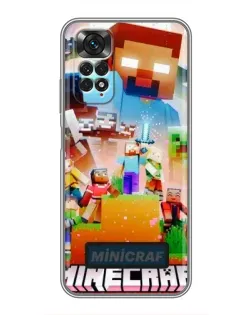 Чохол для Xiaomi Redmi Note 11 / 11s з картинкою «Minecraft герої гри» Чохол для Xiaomi Redmi Note 11 / 11s з картинкою «Minecraft герої гри»