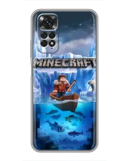 Чохол для Xiaomi Redmi Note 11 / 11s з картинкою «Minecraft льодянийсвіт»