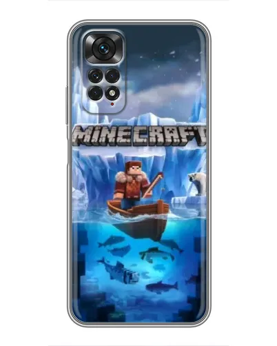 Чохол для Xiaomi Redmi Note 11 / 11s з картинкою «Minecraft льодянийсвіт»